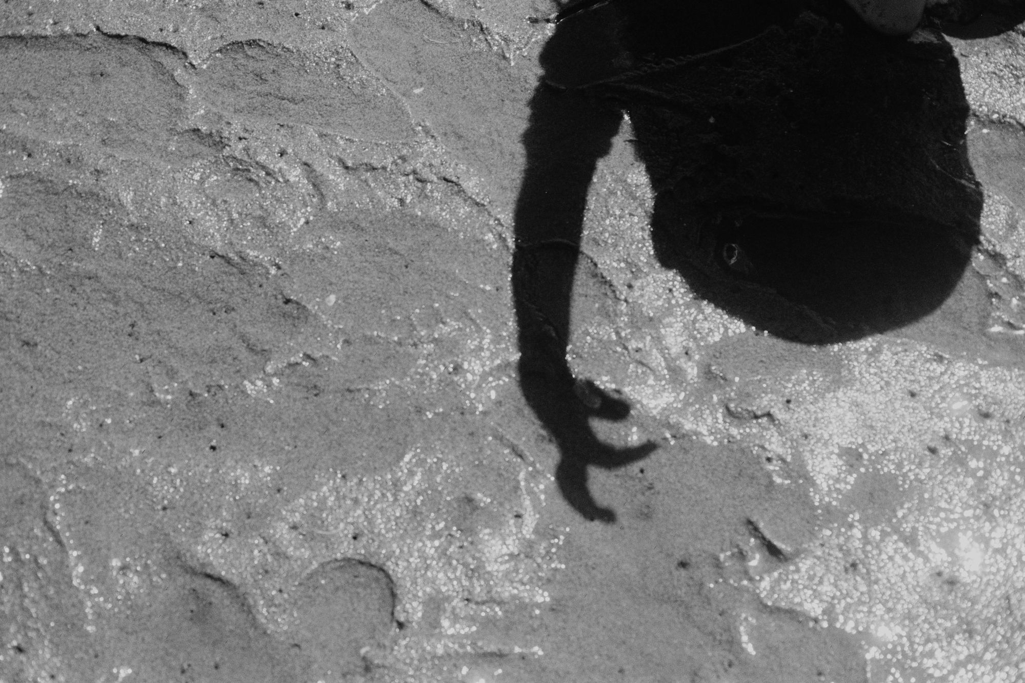 Shadow on sand