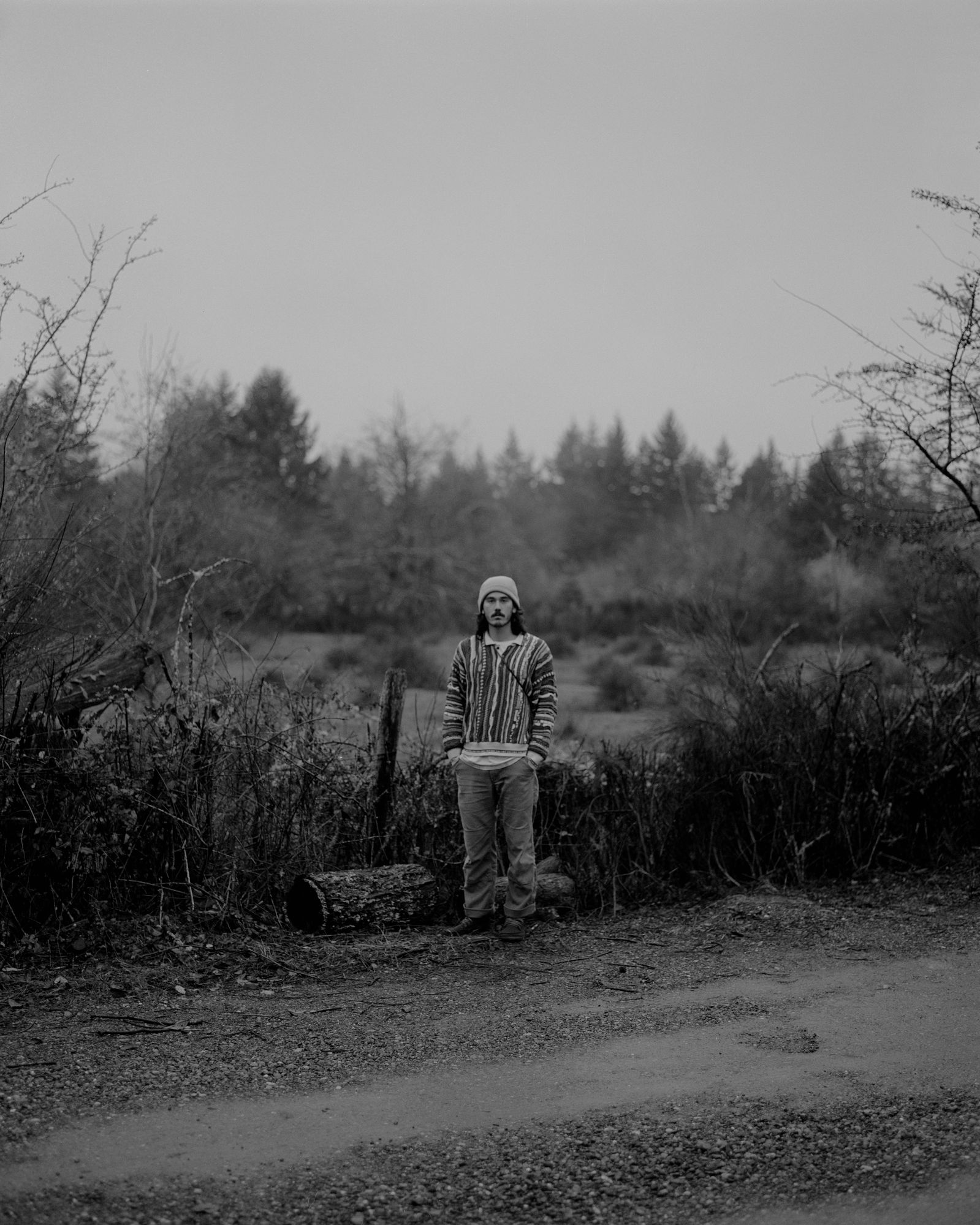Man in field